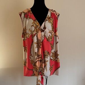 C Est. 1946 Sleeveless Tie Front Top 18/20W